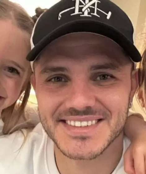 Mauro Icardi y sus hijas