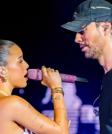 Emilia Mernes y Enrique Iglesias