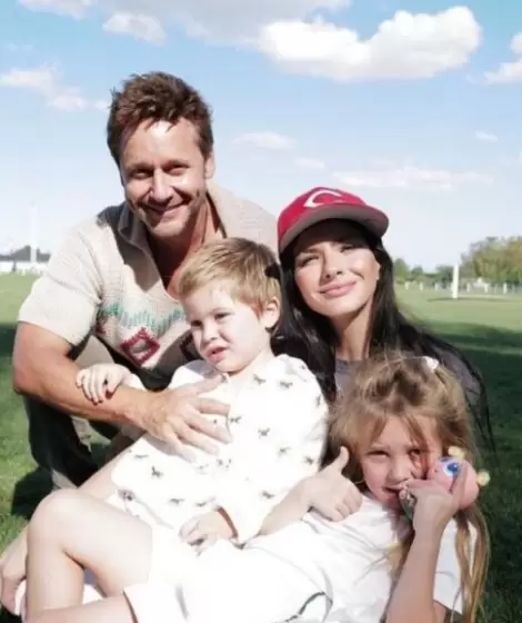 Benjamn Vicua, la China Surez y sus hijos