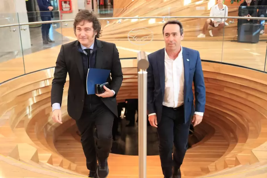 Javier Milei y Marcos Galpern
