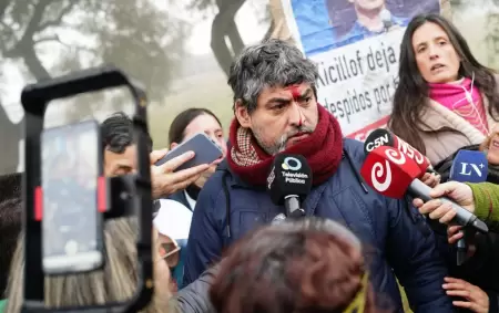 Trabajadores de Georgalos fueron reprimidos