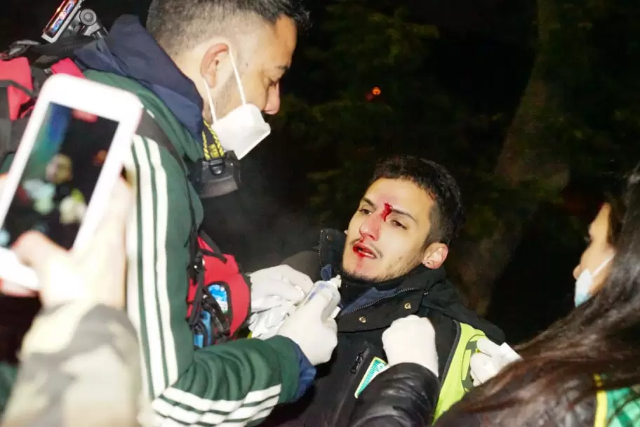 Trabajadores de Georgalos fueron reprimidos