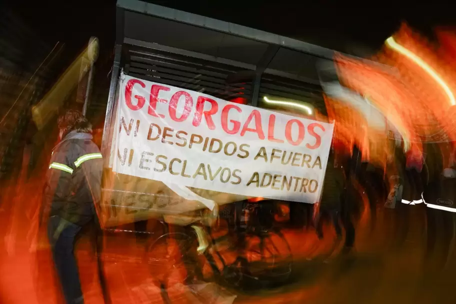 Trabajadores de Georgalos fueron reprimidos