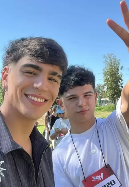 Federico Mestre y Máximo Medina en el casting de La Voz Argentina