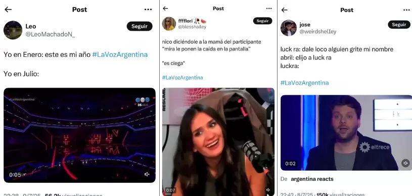Las redes hablan mientras La Voz Argentina est al aire