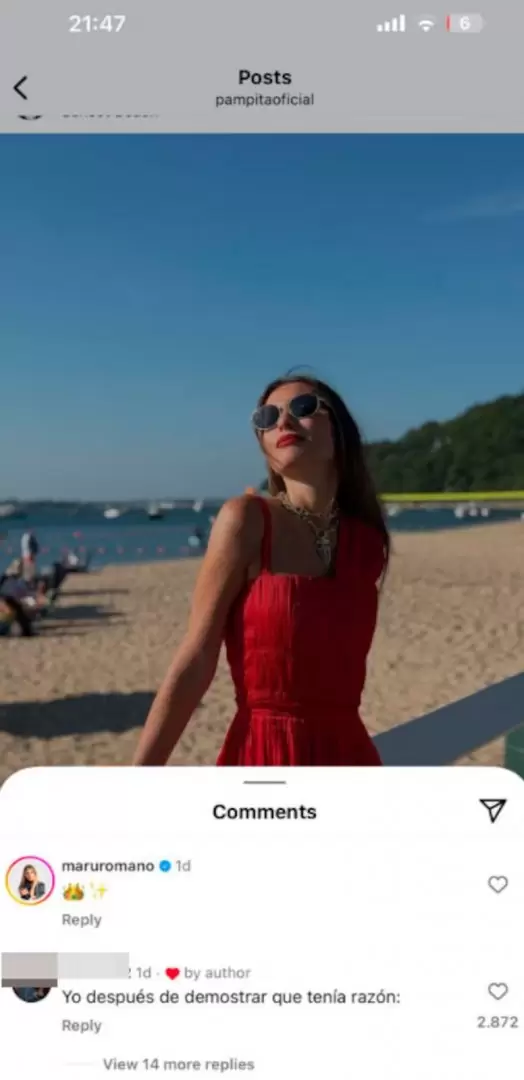 El like de Pampita contra la China Surez