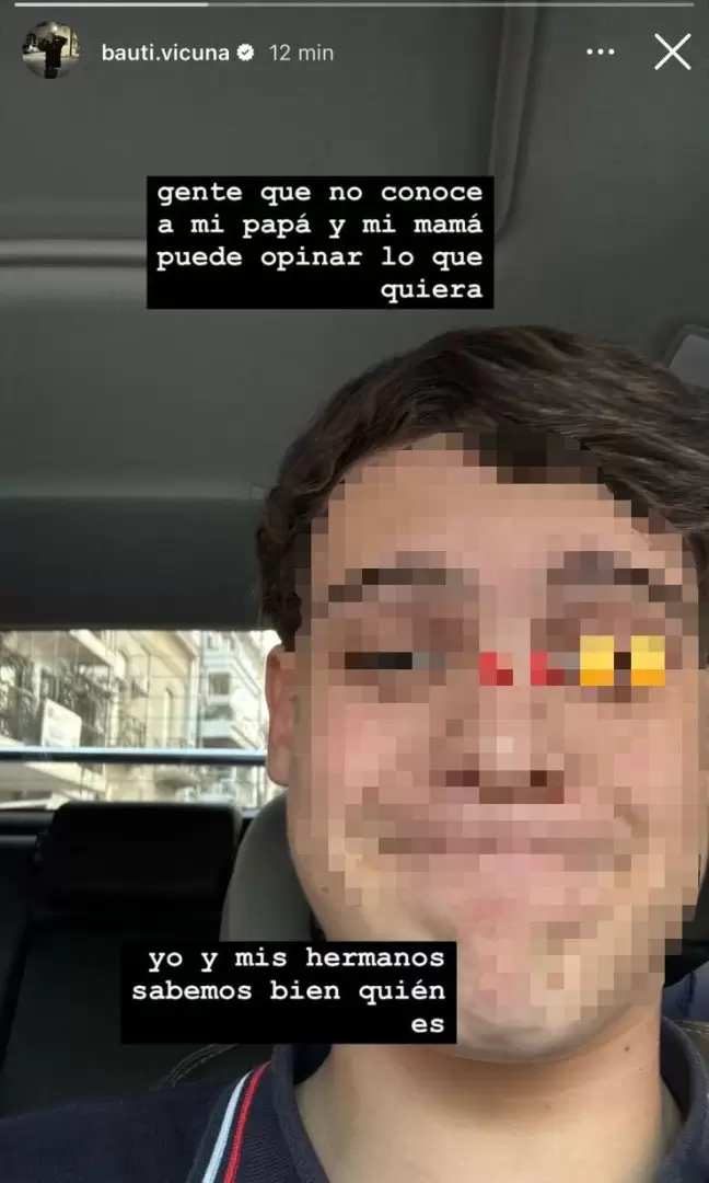 El posteo del hijo de Pampita y Vicua