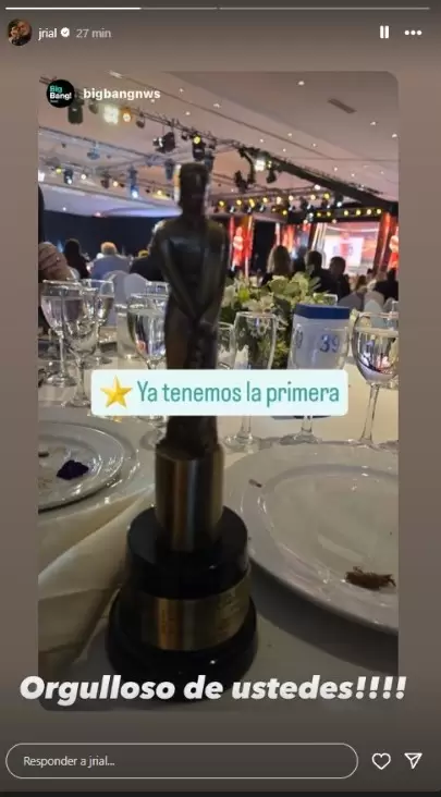 La celebracin de Jorge en sus redes sociales