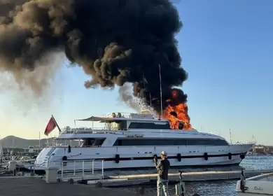 Se incendió en Europa el yate de José Luis Manzano