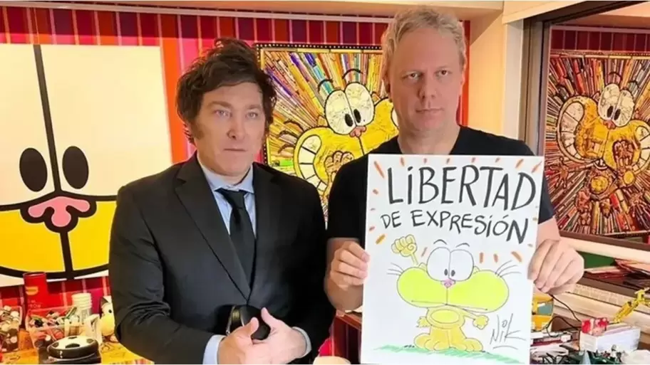 Nik se siente alineado con los pensamientos de Javier Milei