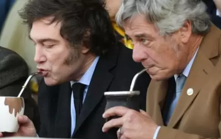 Javier Milei y Nicolás Pino