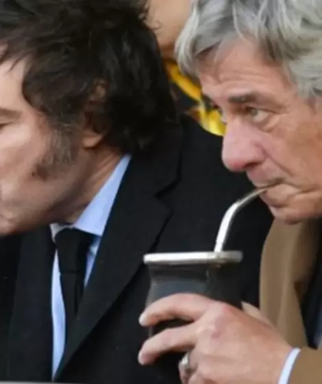 Javier Milei y Nicolás Pino
