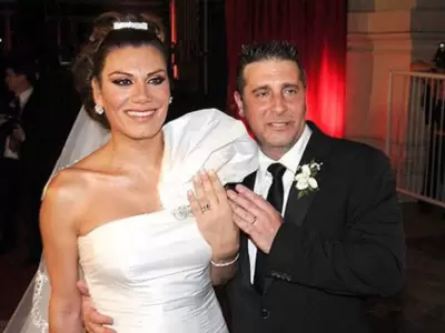 Flor de la V y su marido