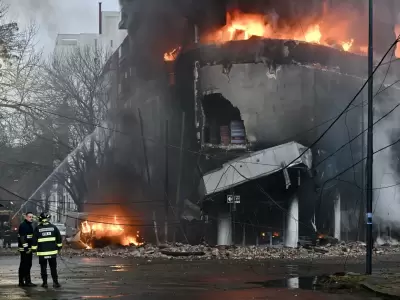 Caos, fuego y evacuacin en La Plata
