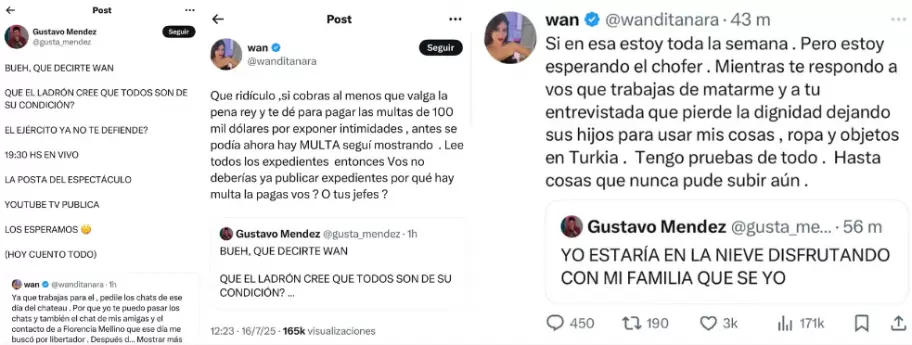Wanda Nara no se guard nada contra Icardi, la China y Gustavo Mendez