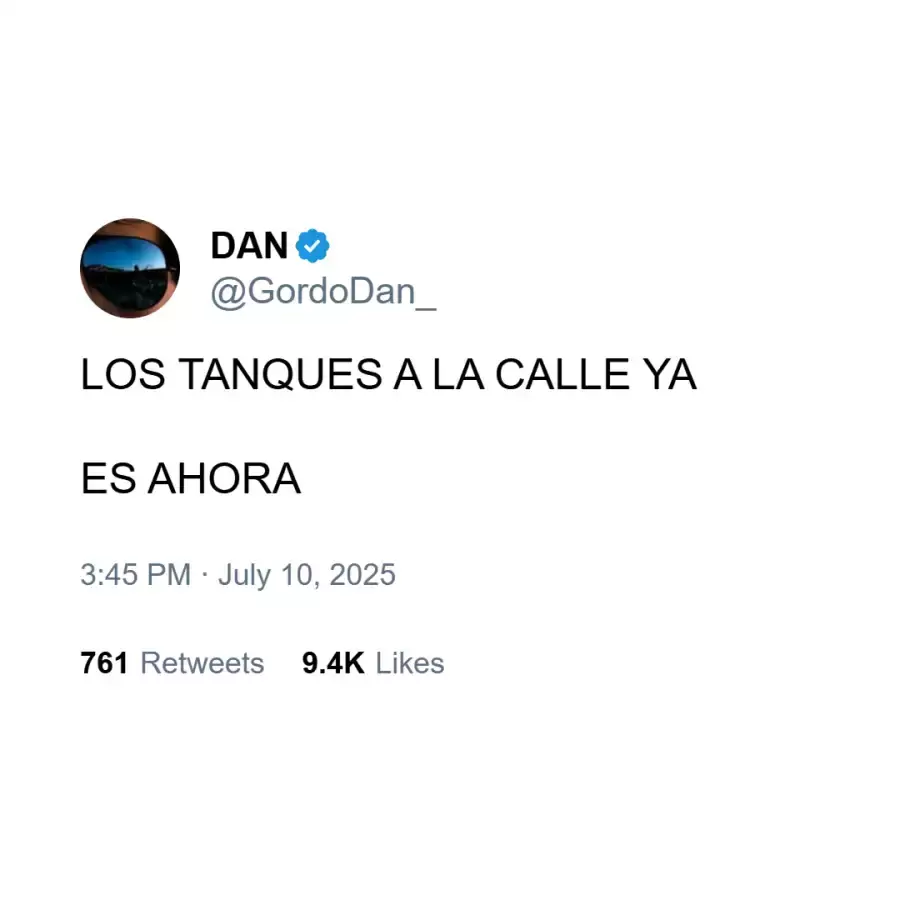 El posteo de Daniel Parisini
