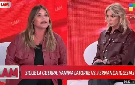 Nazarena Vélez defendió a Fernanda Iglesias y Yanina Latorre fue lapidaria con ella