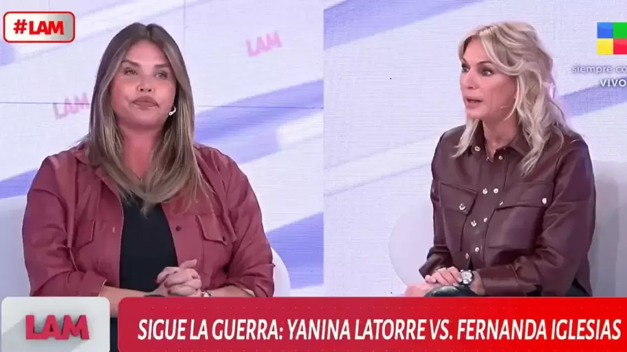 Nazarena Vlez defendi a Fernanda Iglesias y Yanina Latorre fue lapidaria con ella