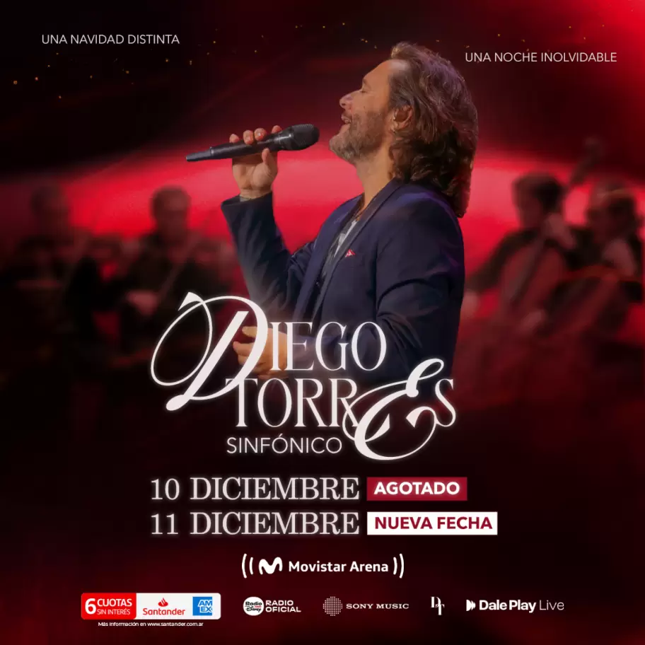 Diego Torres presentará un concierto sinfónico para Navidad