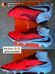 Mauro Icardi publicó los detalles de sus nuevos botines