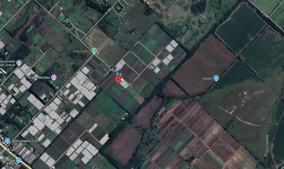 Esta es la zona donde fue hallado sin vida el nene