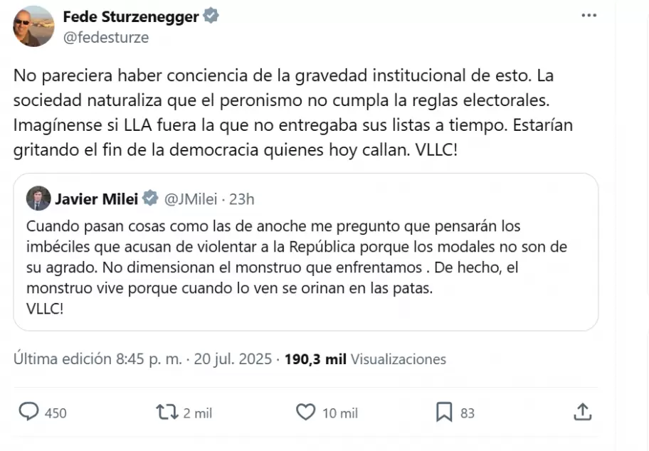 La incendiaria publicación de Federico Sturzenegger