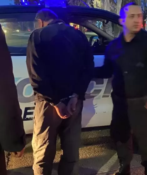 Sergio Gustavo Razzari cuando fue recapturado a 10 cuadras de donde se fugó y con otra ropa.