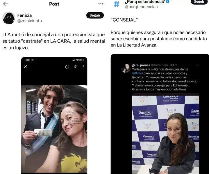 Los usuarios de X reaccionaron con críticas a la candidatura de Prais