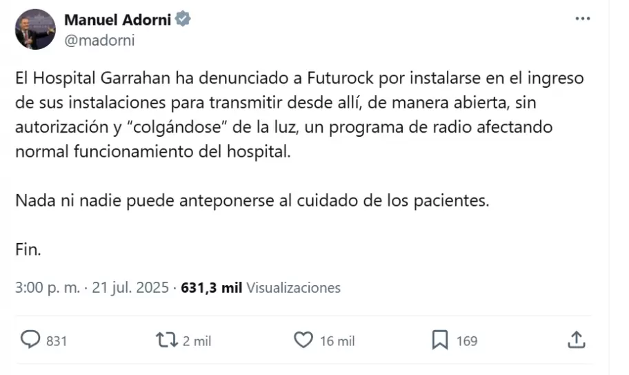 El trolleo hacia Mengolini vino de la mano del oficialista Adorni