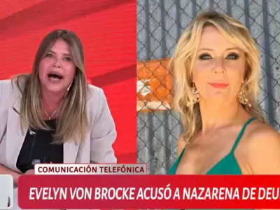 Nazarena Vélez se sacó chispas con Evelyn Von Brocke por una vieja deuda de su difunto ex marido.