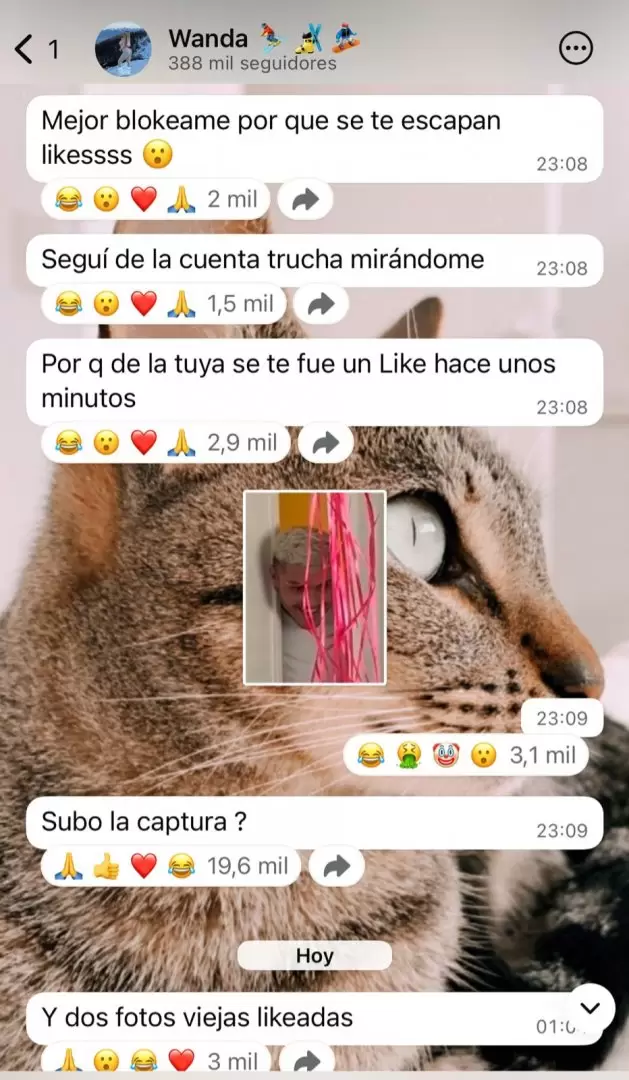Wanda Nara expone que Mauro Icardi la sigue de cerca