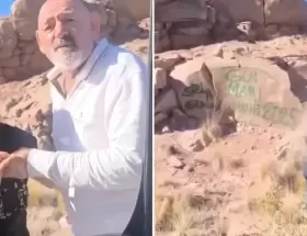 Turistas vandalizaron el dique Potrerillos