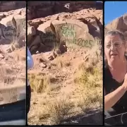 Indignacin en Mendoza por turistas que vandalizaron el paisaje en el dique Potrerillos: "No sabamos que no se poda"