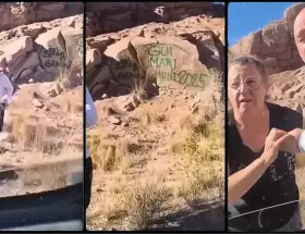 Turistas vandalizaron el dique Potrerillos