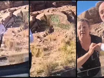 Turistas vandalizaron el dique Potrerillos