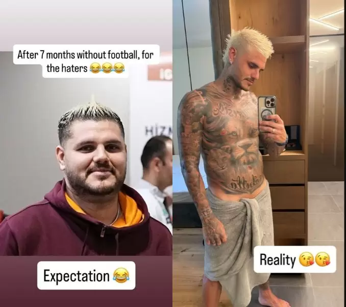 Así enfrenta las críticas sobre su físico Mauro Icardi
