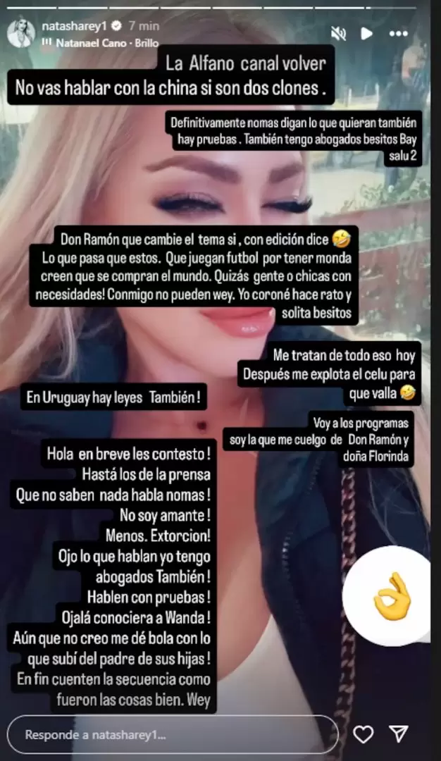 La vedette uruguaya le contest a Mauro Icardi