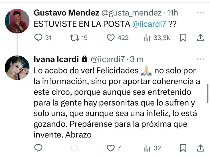 Ivana Icardi apunt contra Wanda Nara por el video filtrado de Icardi