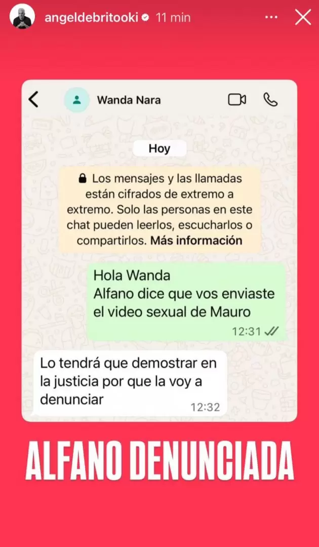 Wanda Nara denunciar a Graciela Alfano por culparla de difundir el video de Icardi