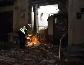 Explosión provocada por una presunta fuga de gas