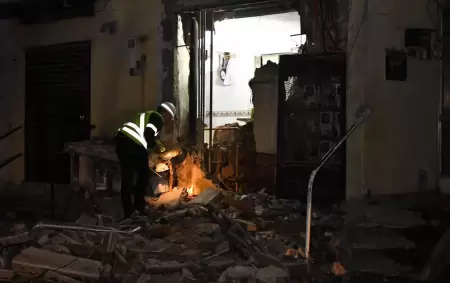 Explosión provocada por una presunta fuga de gas