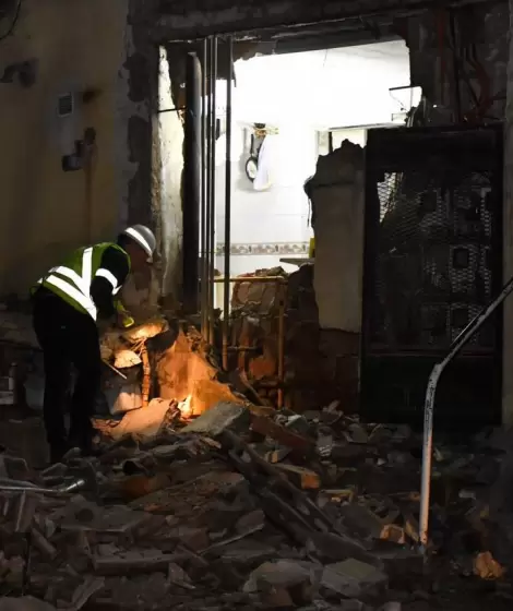 Explosión provocada por una presunta fuga de gas