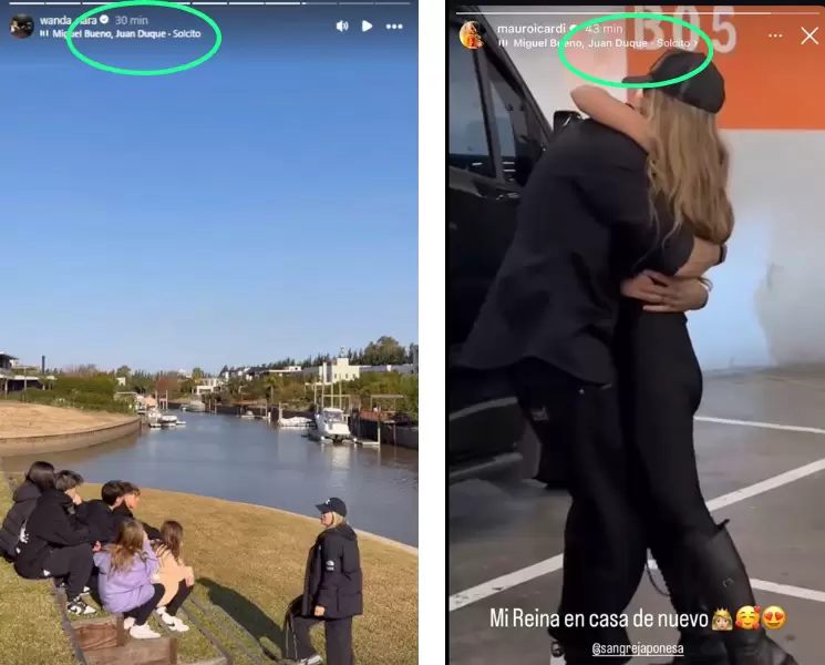 Coincidencia o indirecta? Mauro Icardi y Wanda Nara siguen unidos