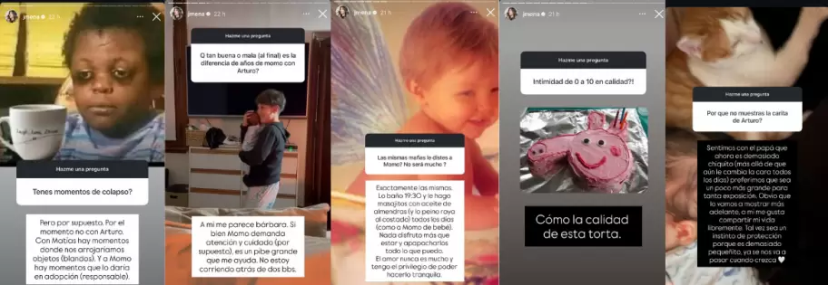 Jimena Barn respondi las preguntas de sus seguidores de Instagram