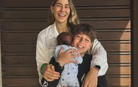 Jimena Barón y sus hijos