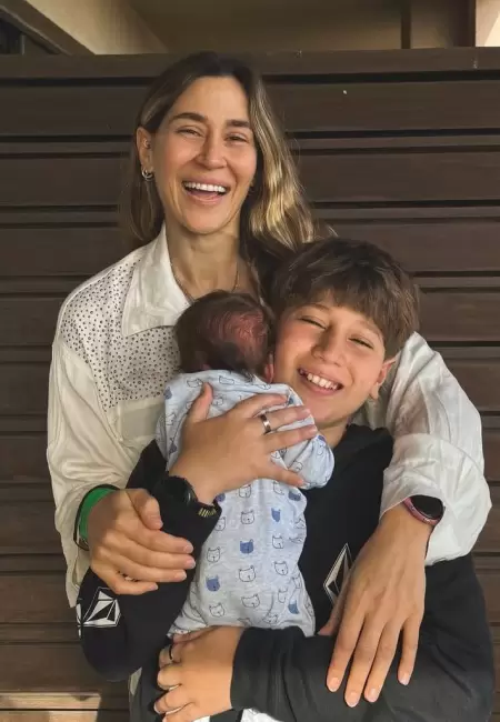Jimena Barón y sus hijos