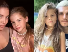 Wanda Nara, Mauro Icardi y Francesca Icardi