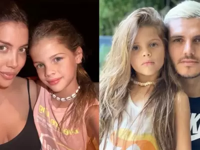 Wanda Nara, Mauro Icardi y Francesca Icardi