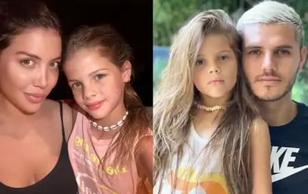 Wanda Nara, Mauro Icardi y Francesca Icardi