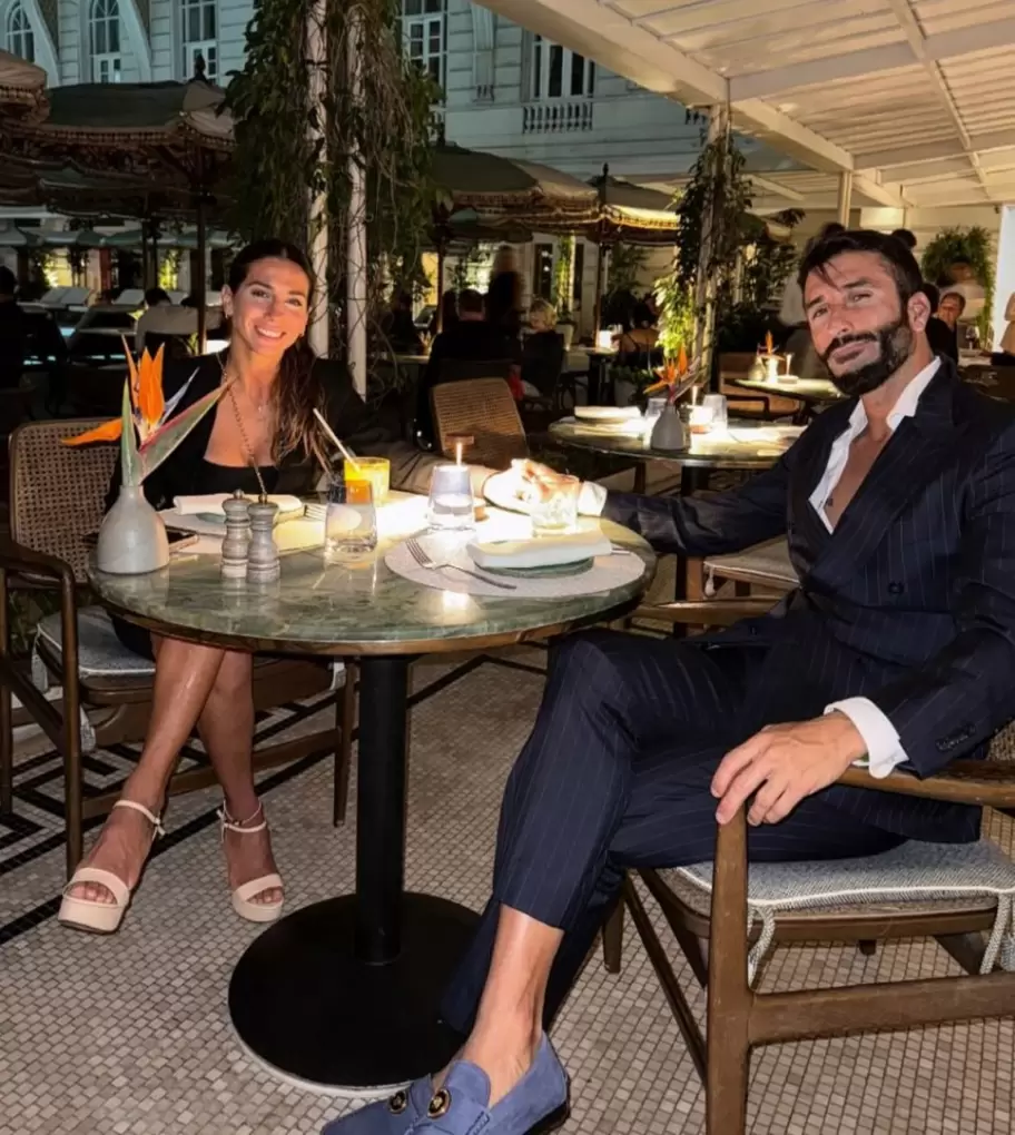 Cinthia Fernndez y Roberto Castillo en sus vacaciones en Brasil